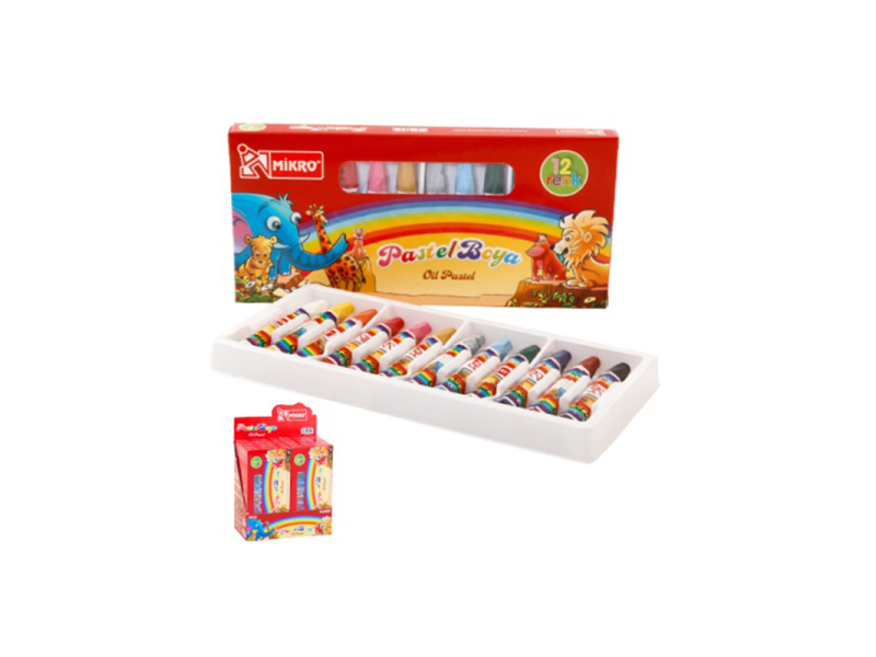 MİKRO 12 RENK PASTEL BOYA PB-12N MİKRO 12 RENK PASTEL BOYA PB-12N
