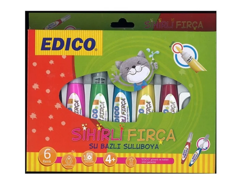 EDICO 6 RENK SİHİRLİ FIRÇA (SU BAZLI) 540106