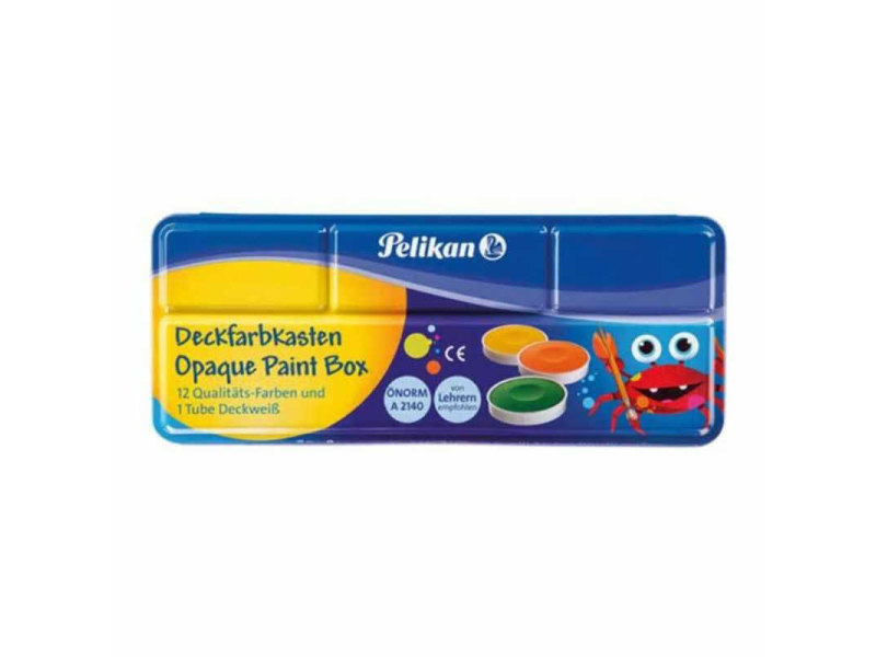 PELİKAN 12 RENK METAL KUTU SULU BOYA 802116 PELİKAN 12 RENK METAL KUTU SULU BOYA 802116