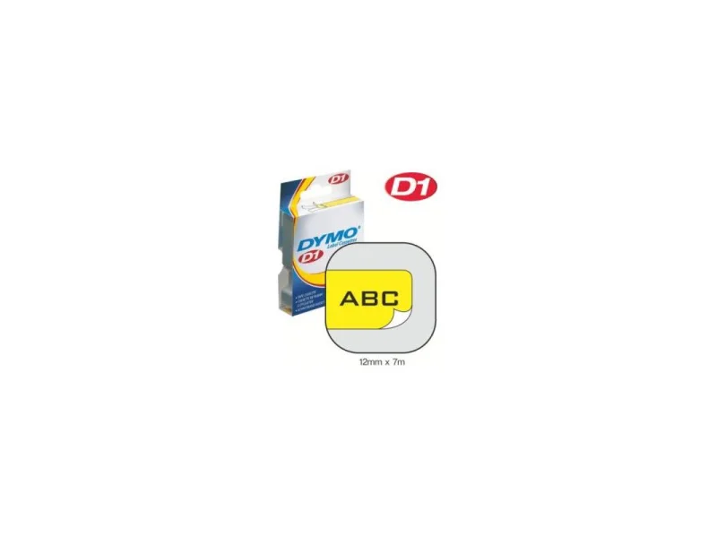 DYMO 12mmx7m ŞERİT SİYAH/SARI (D-45018) DYMO 12mmx7m ŞERİT SİYAH/SARI (D-45018)