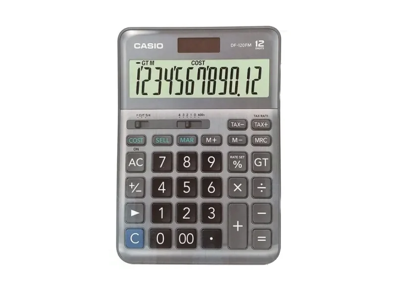 CASIO DF-120 FM HESAP MAKİNESİ 12 HANE CASIO DF-120 FM HESAP MAKİNESİ 12 HANE