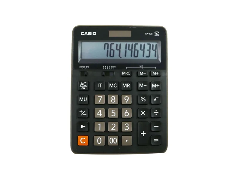 CASIO GX-12 B/S  MASA ÜSTÜ HESAP MAKİNASI 12 HANE