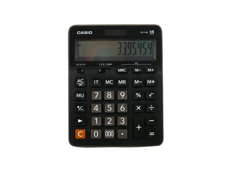 CASIO GX-14 B/S MASA ÜSTÜ HESAP MAKİNASI 14 HANE CASIO GX-14 B/S MASA ÜSTÜ HESAP MAKİNASI 14 HANE