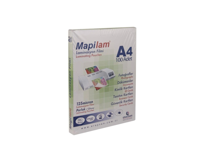 MAPİ A4 LAMİNASYON KAPLAMA 125mic. 1021204 (KAMPANYA) MAPİ A4 LAMİNASYON KAPLAMA 125mic. 1021204 (KAMPANYA)