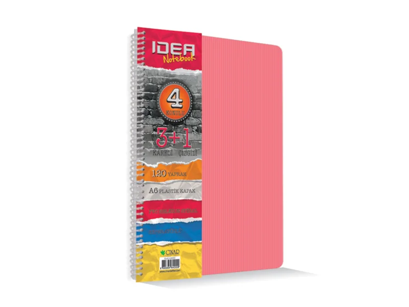 ÇINAR IDEA A6 120 YP 3+1 AYRAÇLI BLOKNOT 32021 ÇINAR IDEA A6 120 YP 3+1 AYRAÇLI BLOKNOT 32021