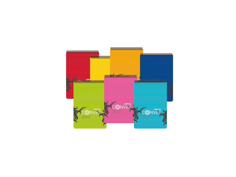 GIPTA CONVEX A5 100 YP.PP KAP.ÇİZGİLİ BLOKNOT 1395 GIPTA CONVEX A5 100 YP.PP KAP.ÇİZGİLİ BLOKNOT 1395