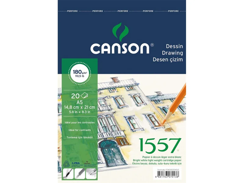 CANSON A5 20 YP RESİM DEFTERİ 180 GR 18020A5US CANSON A5 20 YP RESİM DEFTERİ 180 GR 18020A5US