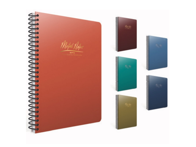GIPTA METAL NOTES A4 80 YP KARELİ SP.PP. KAPAK DEFTER 4470