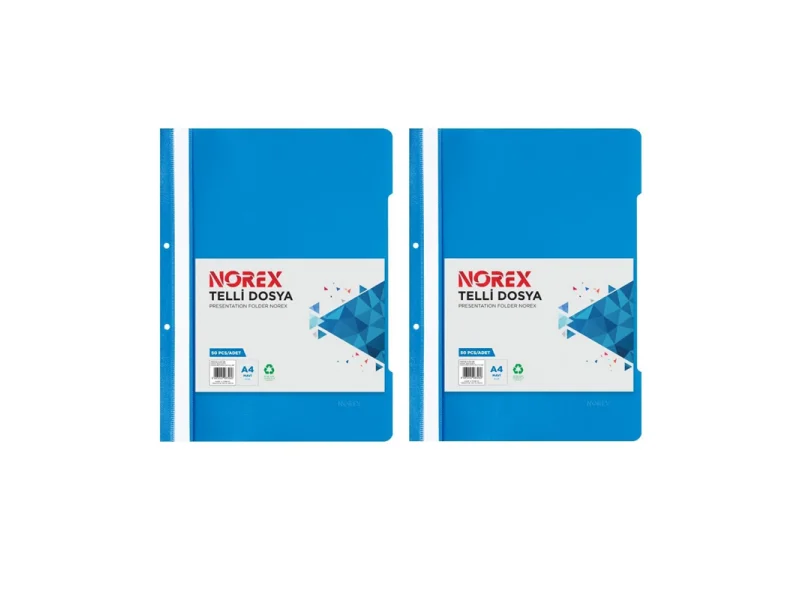 NOREX TELLİ DOSYA MAVİ 50 Lİ NOREX TELLİ DOSYA MAVİ 50 Lİ