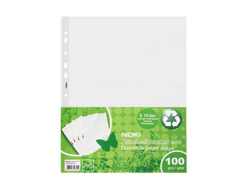 NOKİ A4 EKO POŞET DOSYA 100 LÜ 4830-ECO NOKİ A4 EKO POŞET DOSYA 100 LÜ 4830-ECO