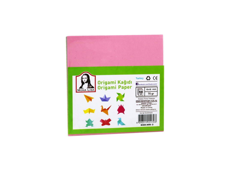 SÜDOR ORİGAMİ KAĞIDI 11,9x11,9 MN10-2 50 Lİ SÜDOR ORİGAMİ KAĞIDI 11,9x11,9 MN10-2 50 Lİ