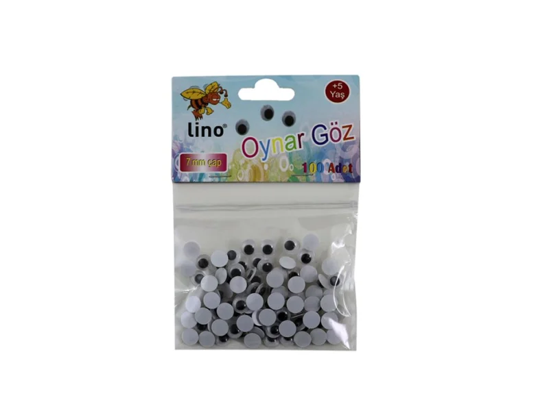 LINO OYNAR GÖZ KÜÇÜK BOY 7 MM.100 LÜ RBZ-007-A LINO OYNAR GÖZ KÜÇÜK BOY 7 MM.100 LÜ RBZ-007-A