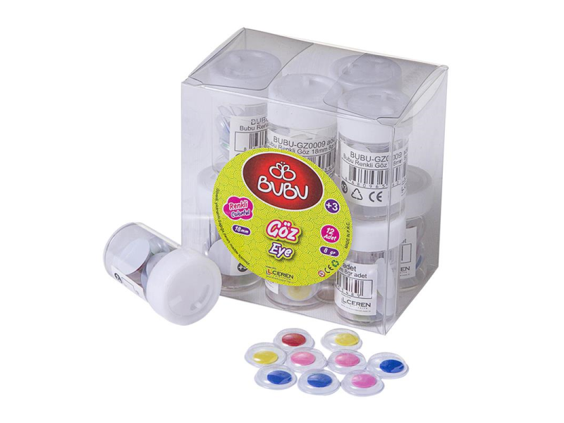 BU-BU GZ0009 RENKLİ OYNAR GÖZ 18mm BU-BU GZ0009 RENKLİ OYNAR GÖZ 18mm