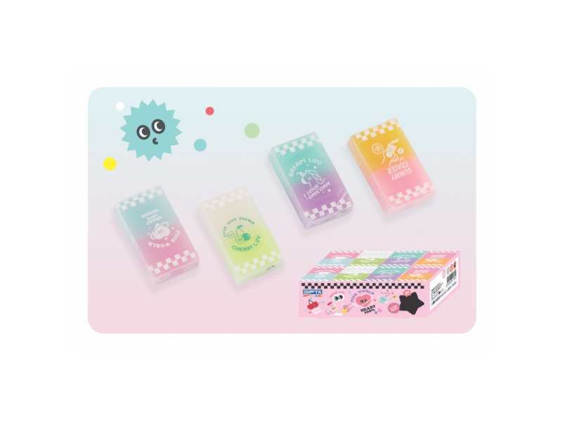 GIPTA K2345 PINK WORD TRANSPARENT SİLGİ 24 LÜ GIPTA K2345 PINK WORD TRANSPARENT SİLGİ 24 LÜ