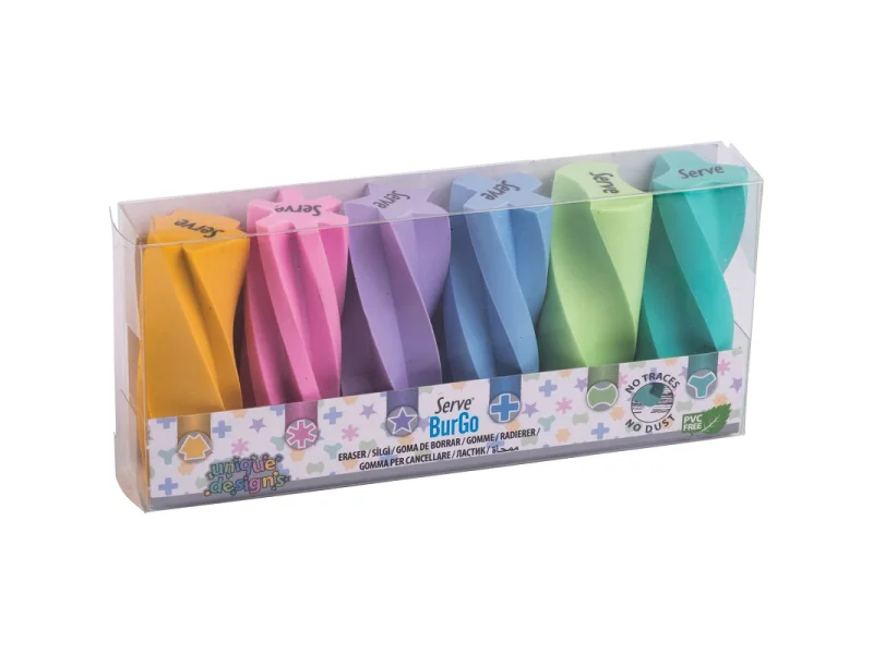SERVE BURGO SİLGİ PASTEL 6 LI PET BURGOP6PS SERVE BURGO SİLGİ PASTEL 6 LI PET BURGOP6PS