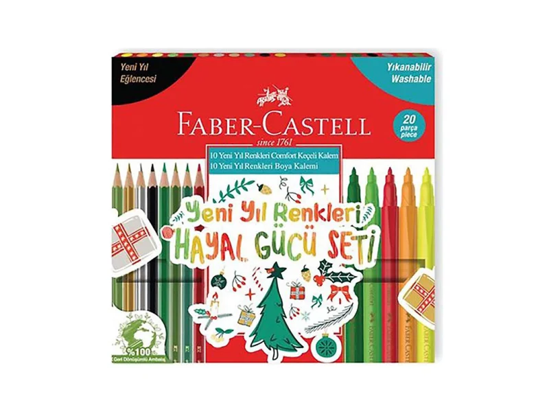 FABER YENİ YIL RENKLER HAYAL GÜCÜ SET 20 Lİ 51780001080 FABER YENİ YIL RENKLER HAYAL GÜCÜ SET 20 Lİ 51780001080