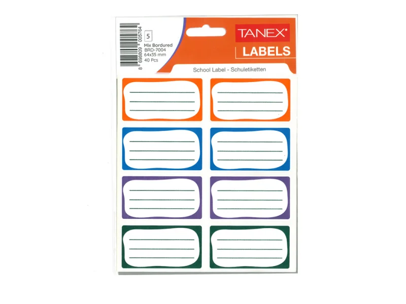 TANEX OKUL ETİKETİ BORDÜRLÜ