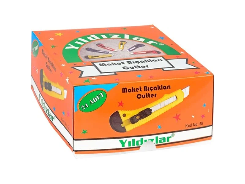 YILDIZLAR MAKET BIÇAĞI BÜYÜK NO:4 KOD.058 YILDIZLAR MAKET BIÇAĞI BÜYÜK NO:4 KOD.058