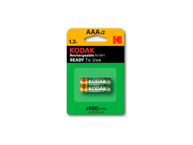 KODAK K3AHR-650 mAh.AAA 2 Lİ ŞARJLI İNCE PİL 281423 KODAK K3AHR-650 mAh.AAA 2 Lİ ŞARJLI İNCE PİL 281423