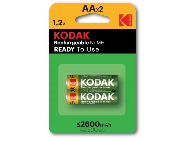 KODAK 30955080 KAAHR-2 2600 mAh.2 Lİ ŞARJLI KALEM PİL 383098 KODAK 30955080 KAAHR-2 2600 mAh.2 Lİ ŞARJLI KALEM PİL 383098