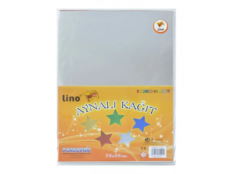 LINO 2708J AYNALI KAĞIT 23x33 cm 10 LU LINO 2708J AYNALI KAĞIT 23x33 cm 10 LU