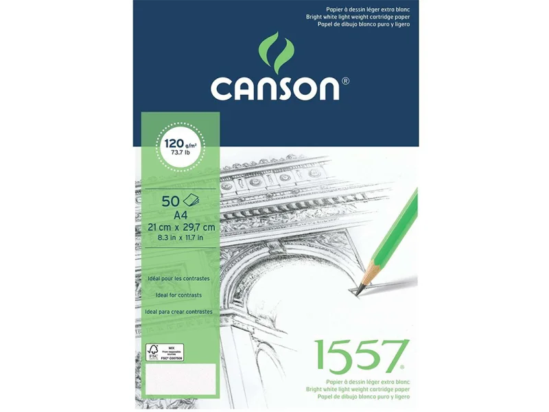 CANSON 1557 A4 40 YP RESİM VE ÇİZİM BLOK 12040A4 CANSON 1557 A4 40 YP RESİM VE ÇİZİM BLOK 12040A4