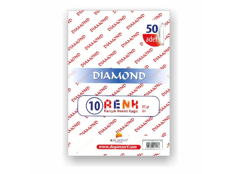 DIAMOND A4 50 Lİ RENKLİ KAĞIT 80 GR.M-50303