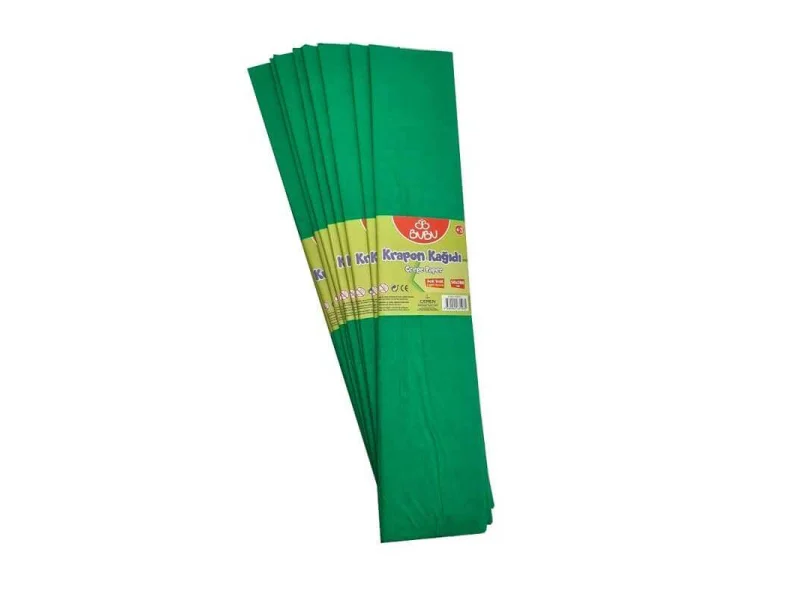 BU-BU KR0014 KRAPON KAĞIDI 10 LU KOYU YEŞİL BU-BU KR0014 KRAPON KAĞIDI 10 LU KOYU YEŞİL
