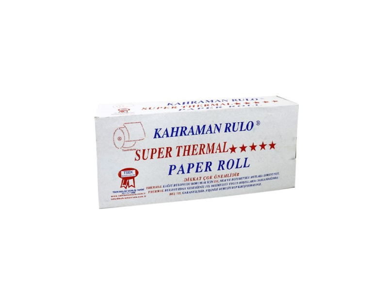 KAHRAMAN 110x30 TERMAL RULO 5 Lİ KAHRAMAN 110x30 TERMAL RULO 5 Lİ