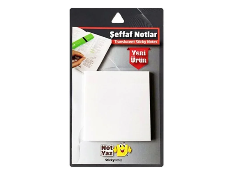 NOT YAZ ŞEFFAF NOTLAR ADET (BEYAZ) SN-8957 NOT YAZ ŞEFFAF NOTLAR ADET (BEYAZ) SN-8957