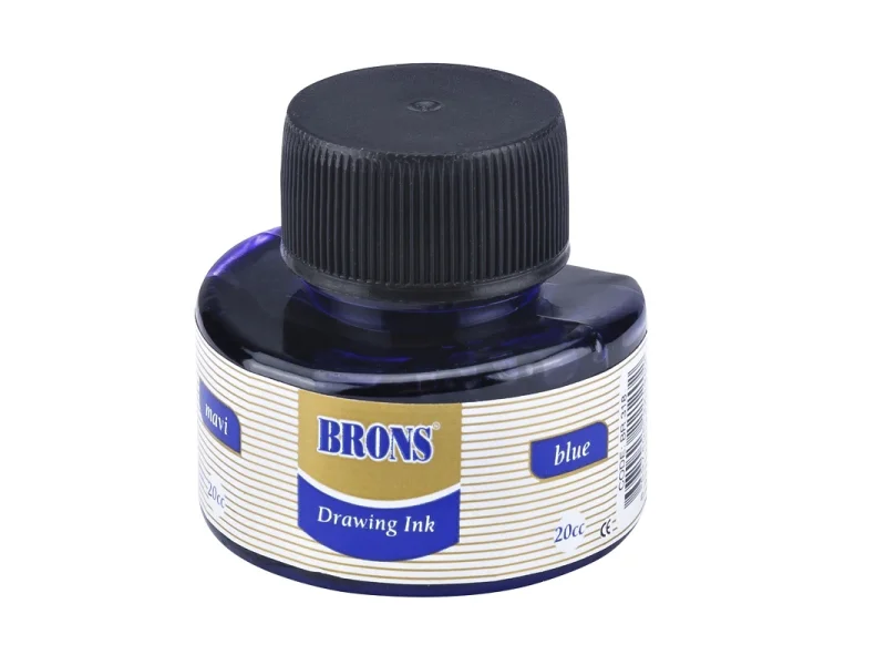 BRONS ÇİNİ MÜREKKEBİ MAVİ 20 CC BR-318 BRONS ÇİNİ MÜREKKEBİ MAVİ 20 CC BR-318