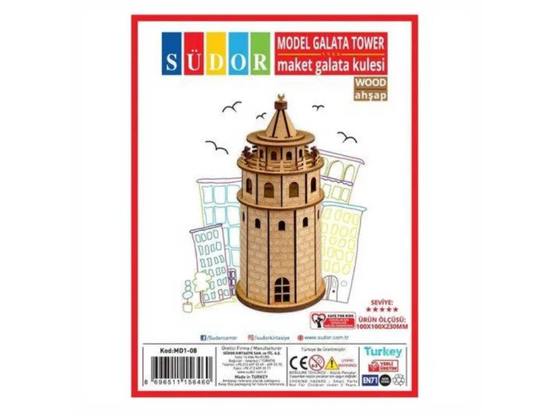 SÜDOR AHŞAP MAKET GALATA KULESİ MD1-08