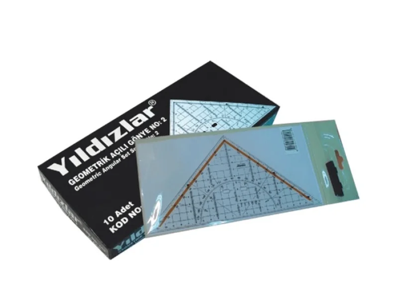 YILDIZLAR GEOMETRİK AÇILI GÖNYE NO:2 KOD.104 YILDIZLAR GEOMETRİK AÇILI GÖNYE NO:2 KOD.104