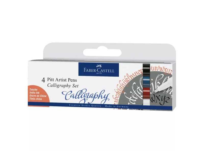 FABER PITT KALİGRAFİ KALEM 4 LÜ SET 167504 FABER PITT KALİGRAFİ KALEM 4 LÜ SET 167504