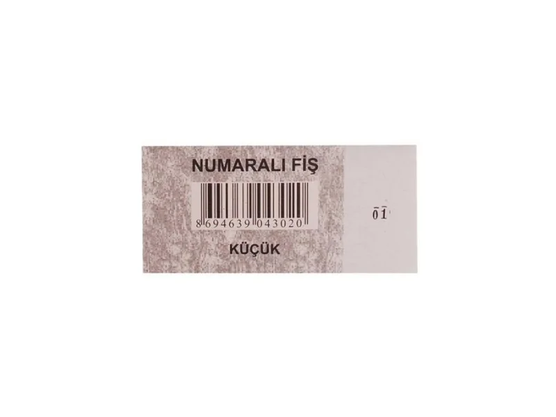 DİLMAN NUMARALI FİŞ KÜÇÜK DİLMAN NUMARALI FİŞ KÜÇÜK