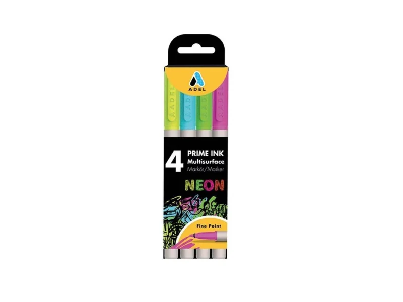 ADEL PRIME 4 RENK NEON MULTİSURFACE BOLDLINER KALEM 2201000103 ADEL PRIME 4 RENK NEON MULTİSURFACE BOLDLINER KALEM 2201000103