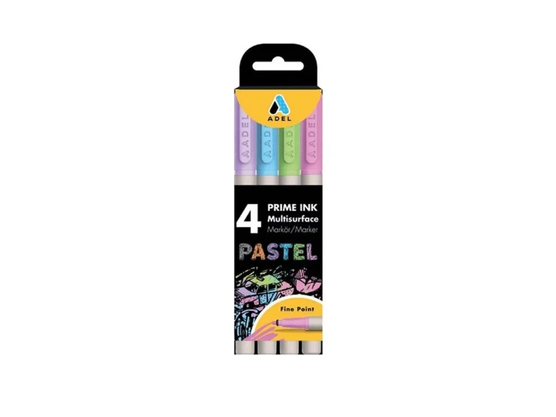 ADEL PRIME 4 RENK PASTEL MULTİSURFACE BOLDLINER KALEM 2201000105 ADEL PRIME 4 RENK PASTEL MULTİSURFACE BOLDLINER KALEM 2201000105