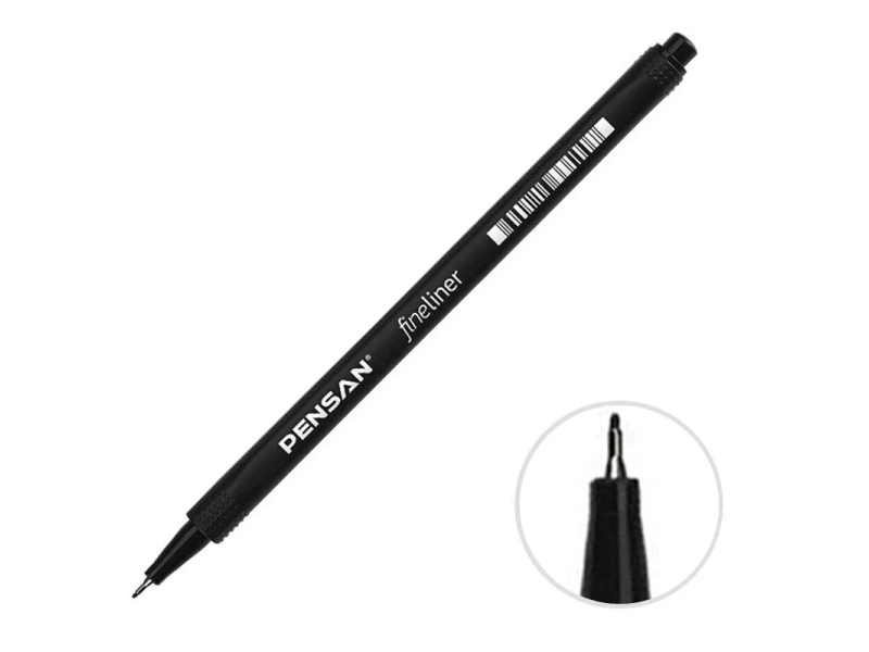 PENSAN 6500 SİYAH FINELINER KALEM PENSAN 6500 SİYAH FINELINER KALEM