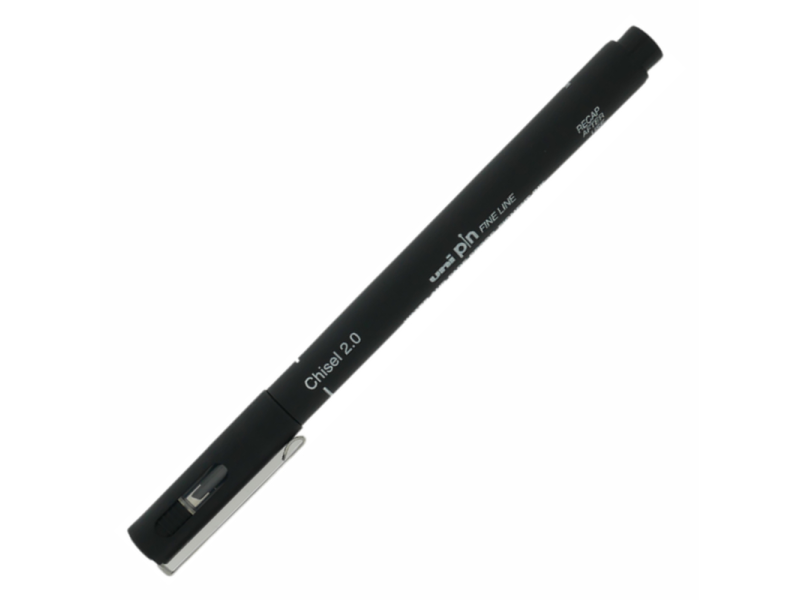 UNİ-BALL PIN CS2-200 SİYAH CS2 FINE LINE KESİK UÇ