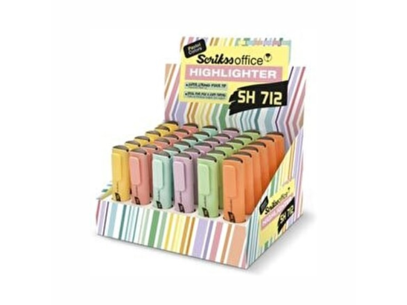 SCRİKSS SH 712 PASTEL FOSFORLU KALEM 36 LI STN SCRİKSS SH 712 PASTEL FOSFORLU KALEM 36 LI STN