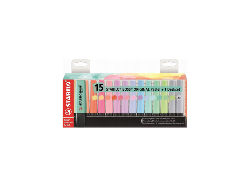 STABILO BOSS PASTEL FOSFORLU KALEM 15 Lİ 7015-02-5