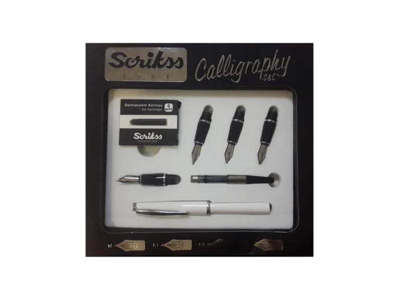 SCRİKSS 33 KALİGRAFİ SET BEYAZ GÖVDE