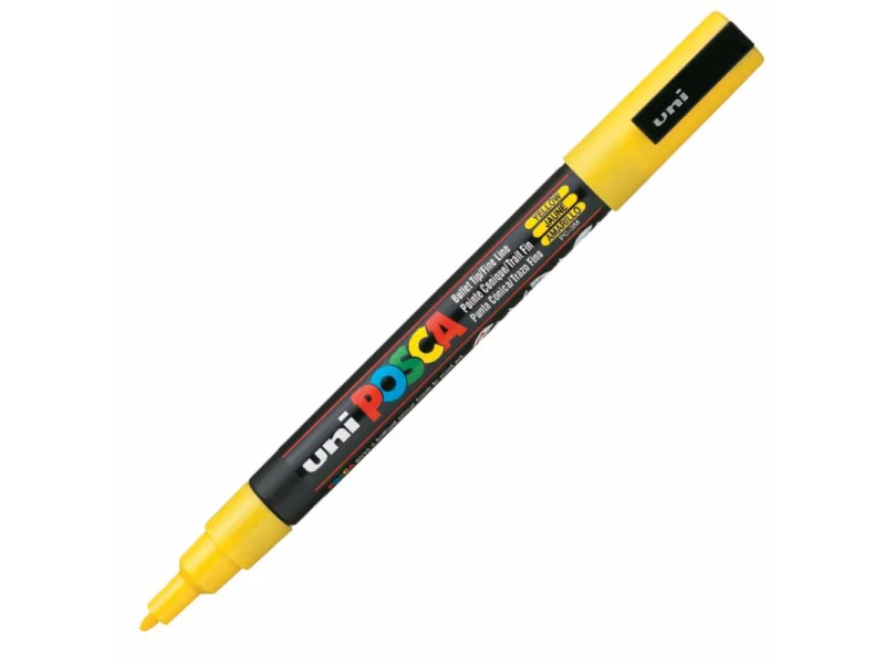UNİ-BALL PC-3M POSCA SU BAZLI MARKER SARI 0.9 UNİ-BALL PC-3M POSCA SU BAZLI MARKER SARI 0.9