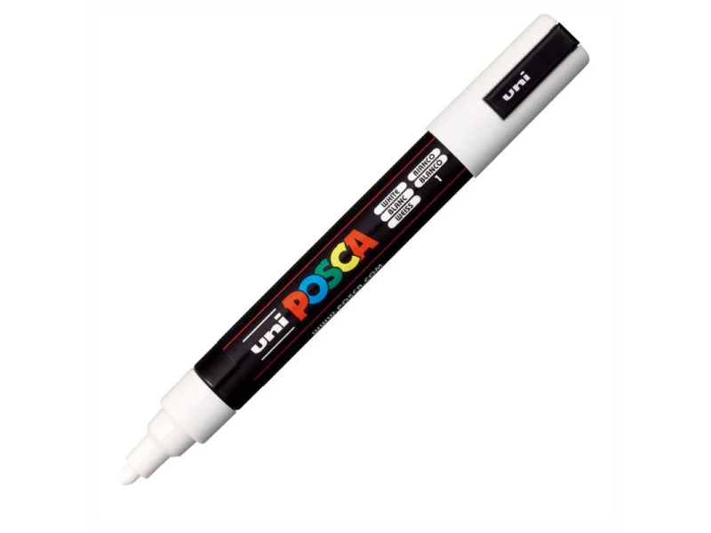 UNİ-BALL PC-5M-POSCA SU BAZLI MARKER BEYAZ 1.8 UNİ-BALL PC-5M-POSCA SU BAZLI MARKER BEYAZ 1.8