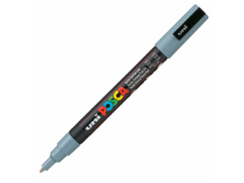 UNİ-BALL PC-3M POSCA SU BAZLI MARKER GRİ 0.9 UNİ-BALL PC-3M POSCA SU BAZLI MARKER GRİ 0.9