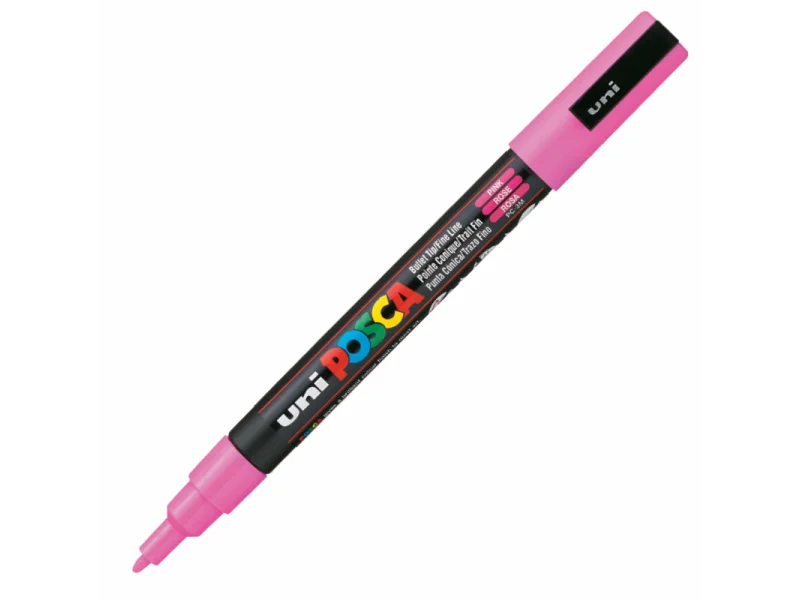 UNİ-BALL PC-3M POSCA SU BAZLI MARKER MERCAN PEMBE 0.9 UNİ-BALL PC-3M POSCA SU BAZLI MARKER MERCAN PEMBE 0.9