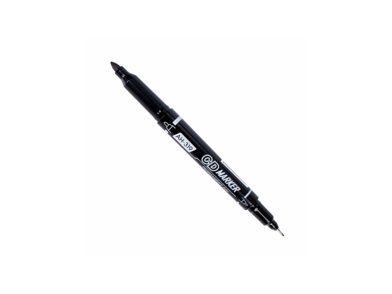 AIHAO 319 ÇİFT UÇLU SİYAH PERMANENT KALEM AIHAO 319 ÇİFT UÇLU SİYAH PERMANENT KALEM