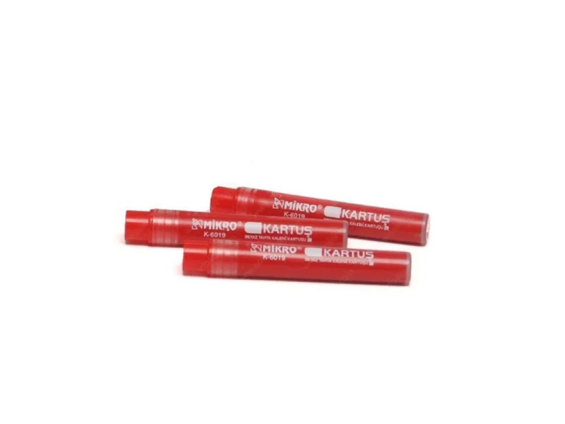 MİKRO K-6019 KIRMIZI TAHTA KALEMİ KARTUŞU MİKRO K-6019 KIRMIZI TAHTA KALEMİ KARTUŞU