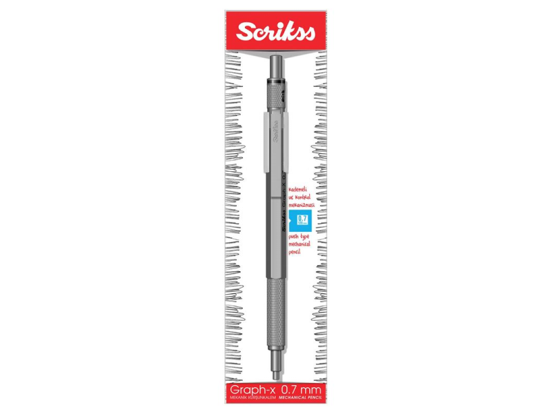 SCRİKSS GRAPH-X SATEN GRİ METAL 0.7 VERSATİL KALEM SCRİKSS GRAPH-X SATEN GRİ METAL 0.7 VERSATİL KALEM