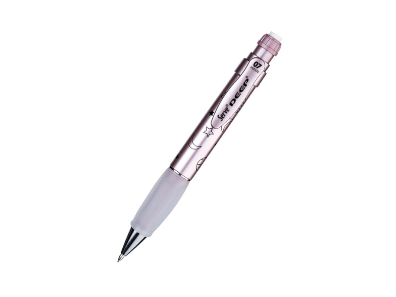 SERVE DEEP METALİK ROSE AY YILDIZ DESENLİ VERSATİL KALEM 0.7 mm DEEP-07-DMROZE SERVE DEEP METALİK ROSE AY YILDIZ DESENLİ VERSATİL KALEM 0.7 mm DEEP-07-DMROZE